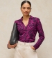 Annie Jersey Shirt - Navy Print