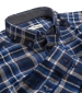 Hamilton Flannel Shirt - Navy/ White Check