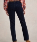 Brooke Cord Straight Trouser - Dark Navy