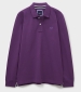 Long Sleeve Pique Polo - Wineberry