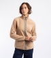 Lucille Lightweight Borg Full Zip Fleece - Taupe