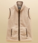 Borg Heritage Longline Gilet - Cream