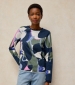 Clara Long Sleeve T Shirt - Green Print