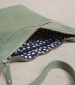 Fern Leather Crossbody Bag - Light Green