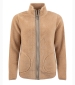 Lucille Lightweight Borg Full Zip Fleece - Taupe