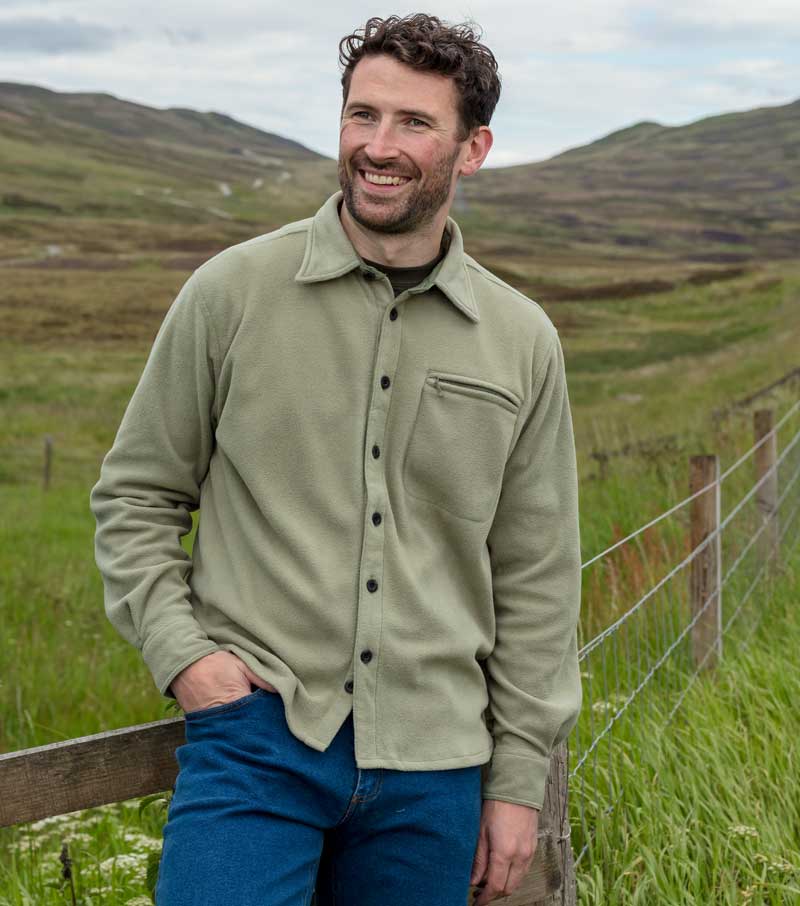 Highlander Fleece Shirt by Hoggs of Fife | Casual Shirts from Fife Country
