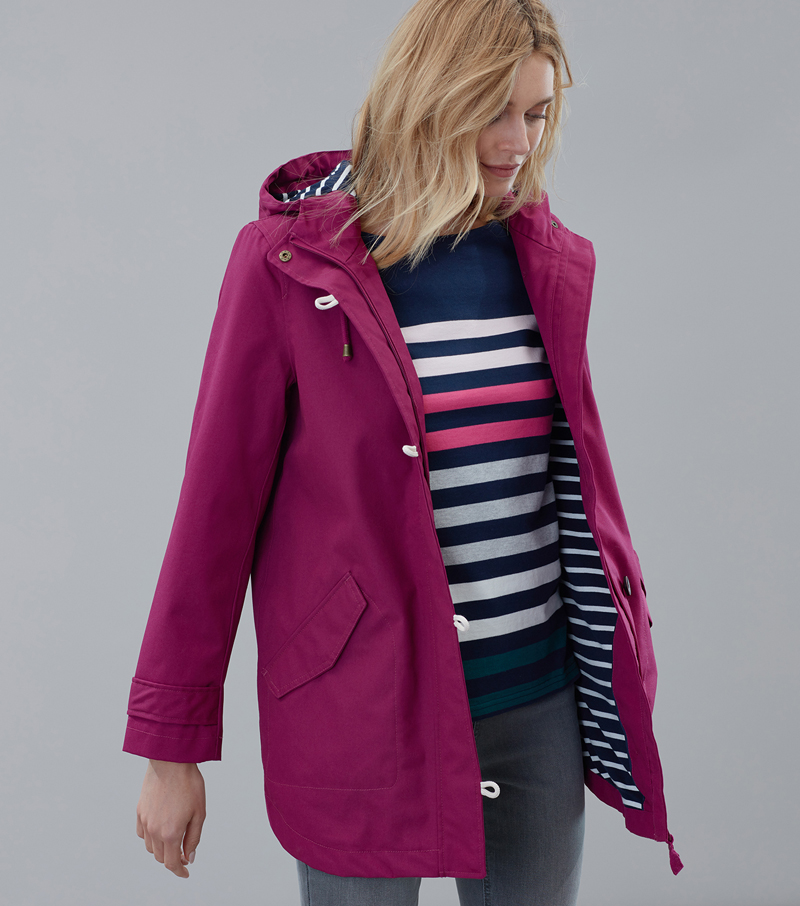 Coast Waterproof Hooded Jacket - Berry