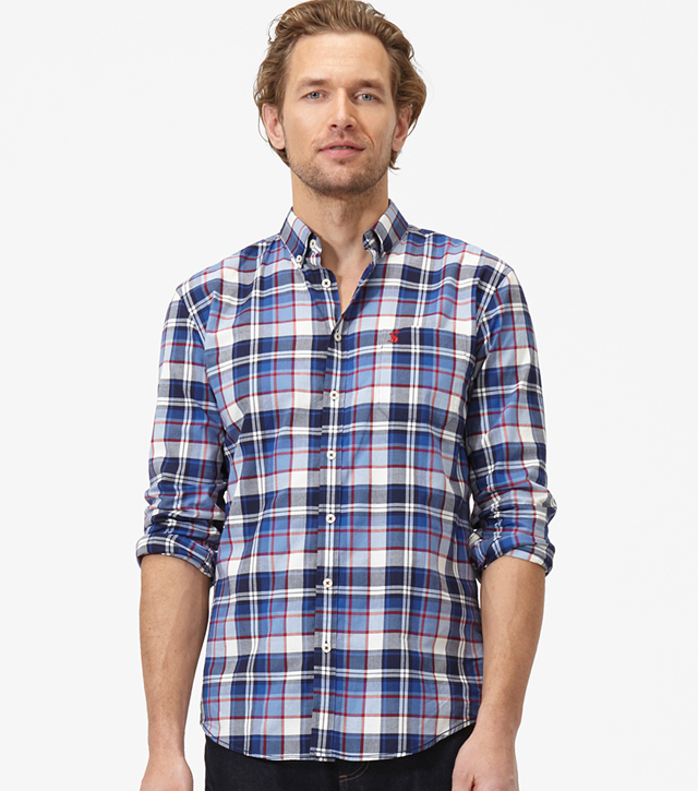 Forester Classic Fit Shirt - Navy Tartan