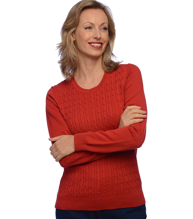 Tulchan Cable Jumper - Paprika
