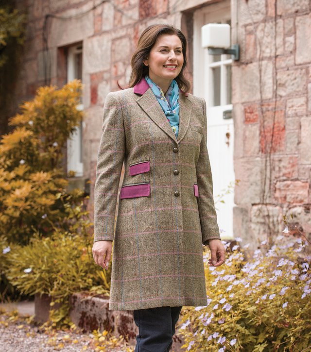 Iona Long Tweed Coat - 