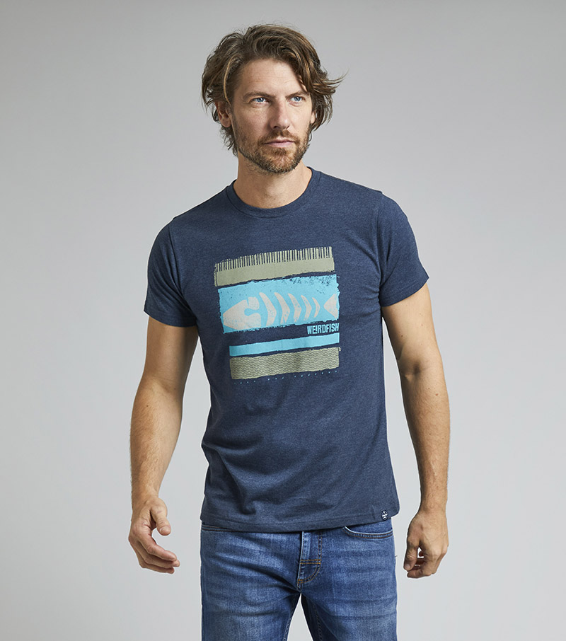 Bones T-Shirt - Navy Marl
