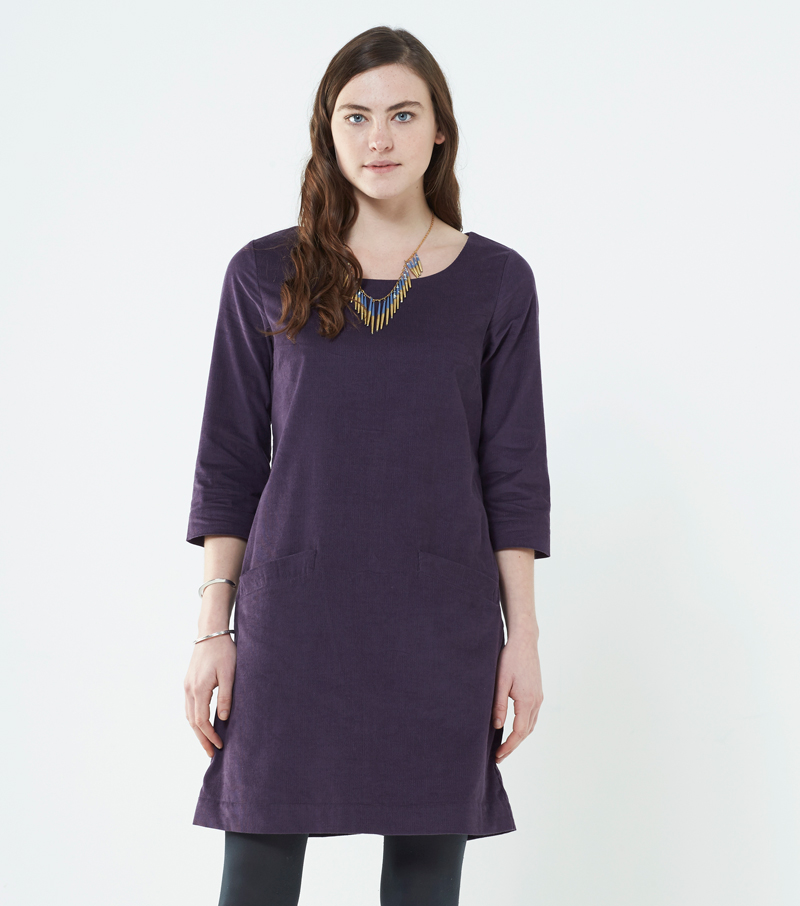 Plain Cord Dress - 