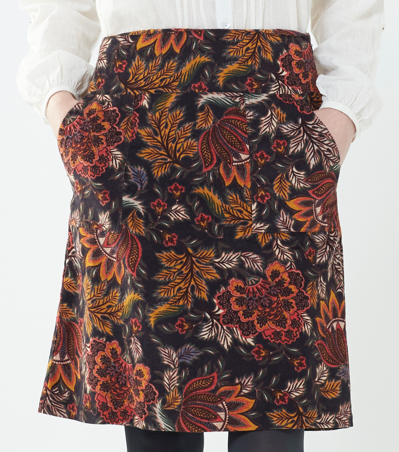 Aurora Floral Cord Skirt - 