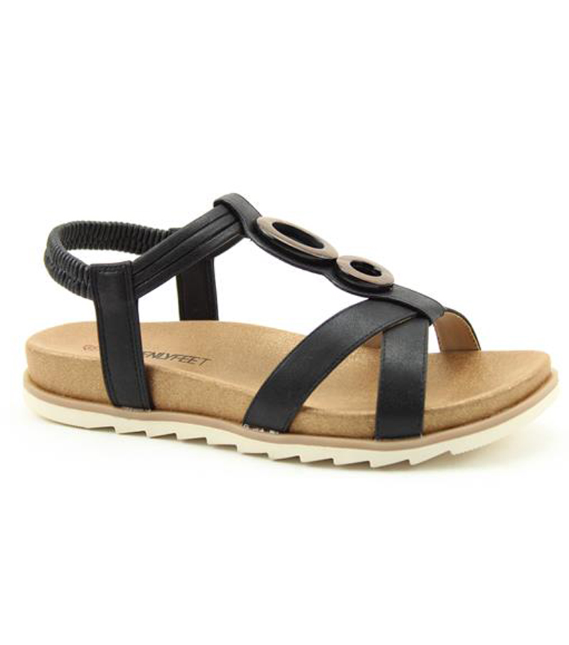 Tarragon Strap Sandal - Black