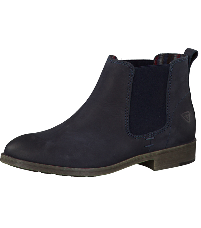 Nubuck Ankle Boot - Navy