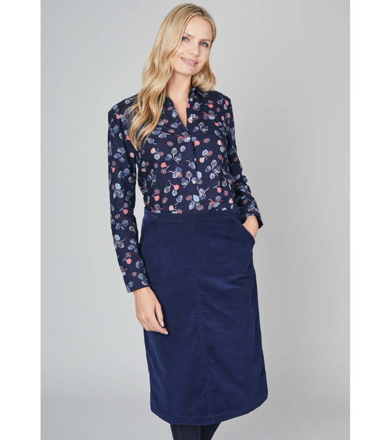 Midi Skirt - Navy