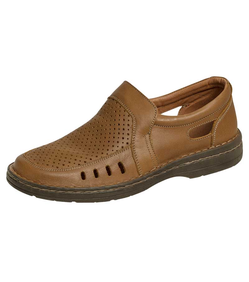 Leather Summer Shoe - Tan Whisky