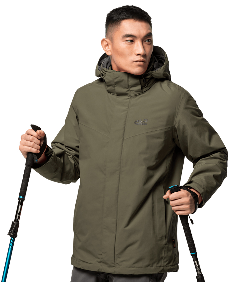 Gotland 3 in 1 Jacket - Granite