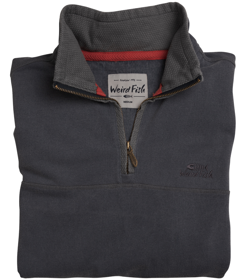 Kendall 1/4 Zip Pique - Navy