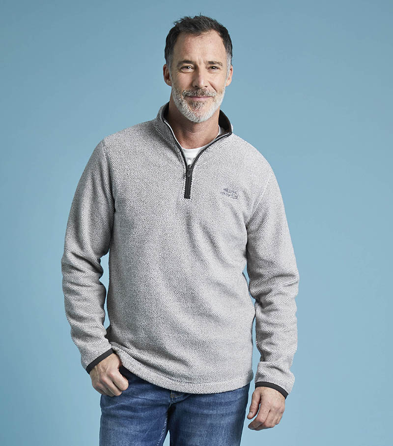 Errill 1/4 Zip Fleece - Ecru
