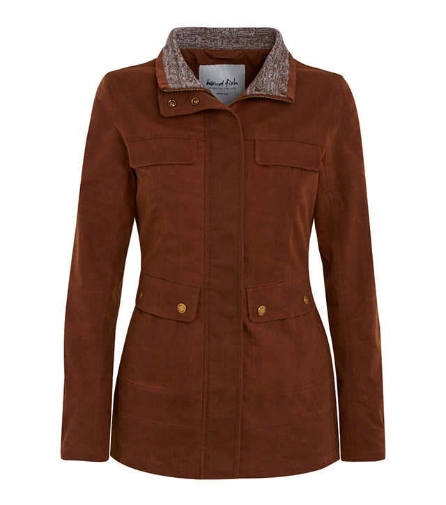 Weird Fish Guiting Waxed Canvas Coat - 