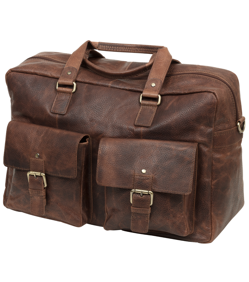 Vintage Weekend Bag - Antiqued Brown