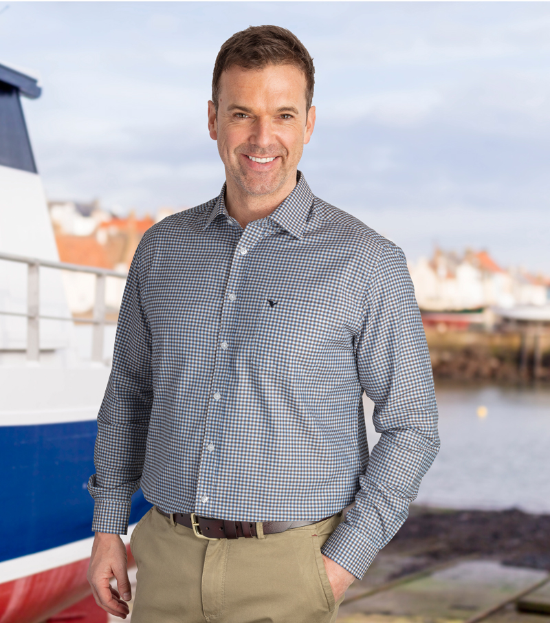 Kilbridge Shirt - Blue/Beige