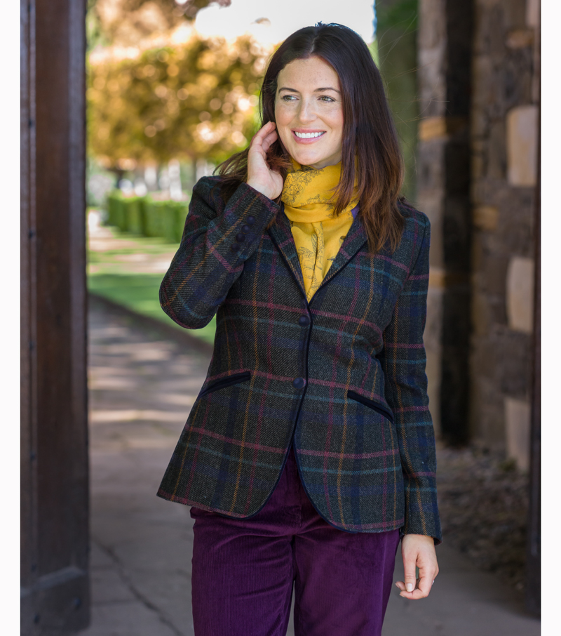 Aisla Short Tweed Jacket from Fife Country