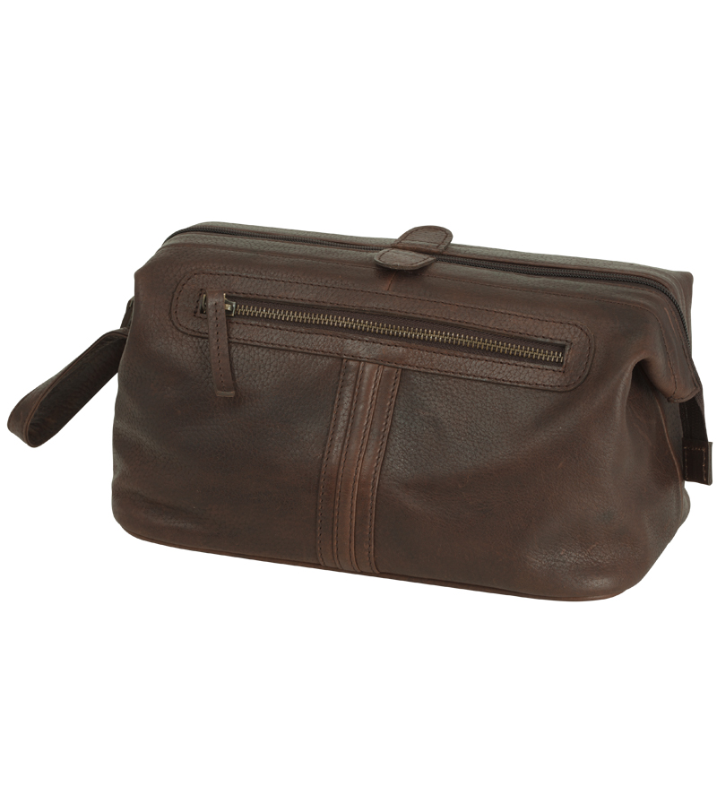 Leather Washbag - 
