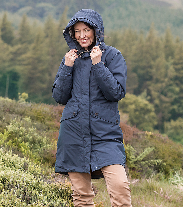 Mary Coat - Navy