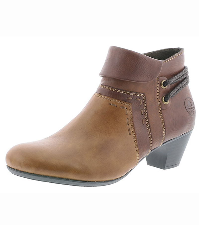 Heeled Ankle Boot - Chestnut