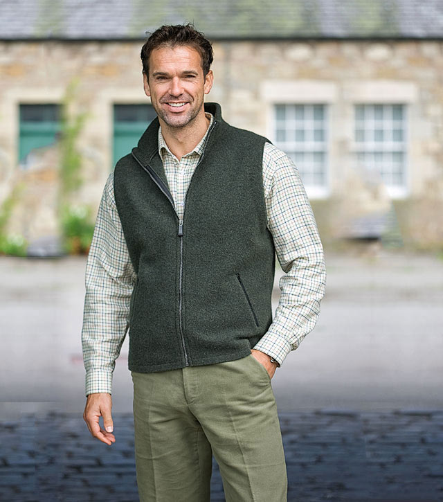 Fortrose felted wool Gilet - 