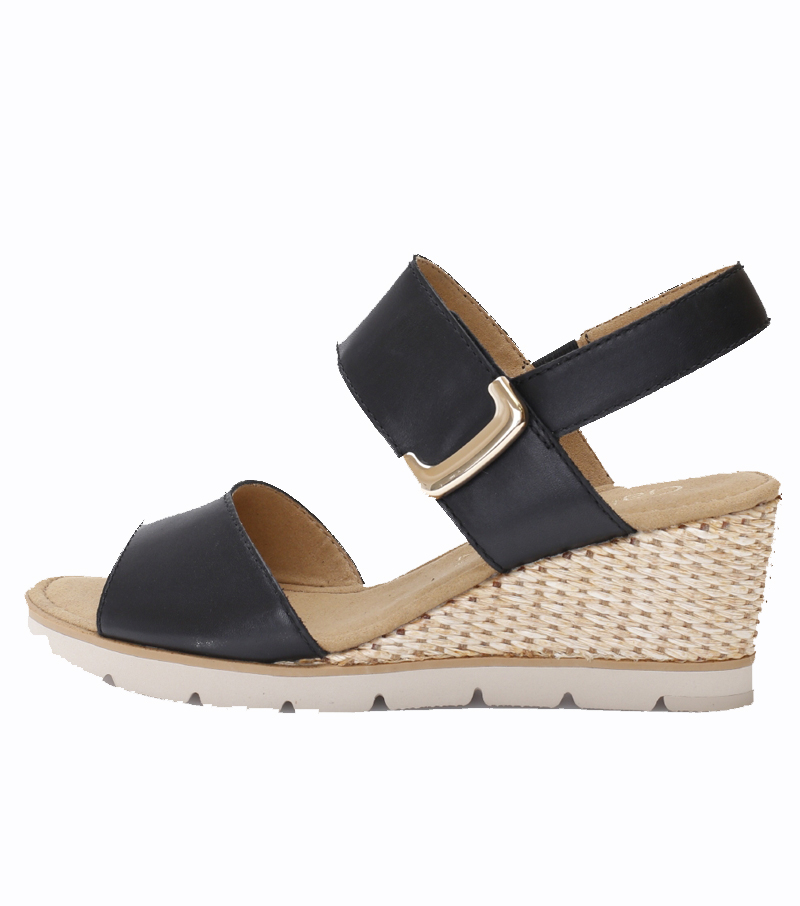 Porter Wedge Sandal - Midnight