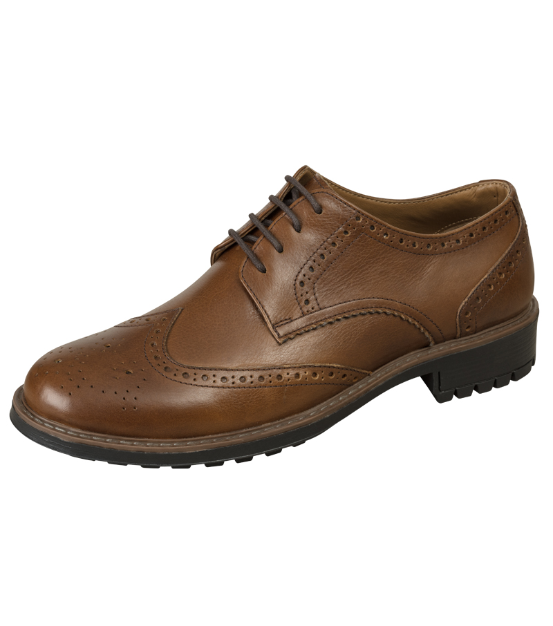 Wide-Fit Comfort Brogue - 
