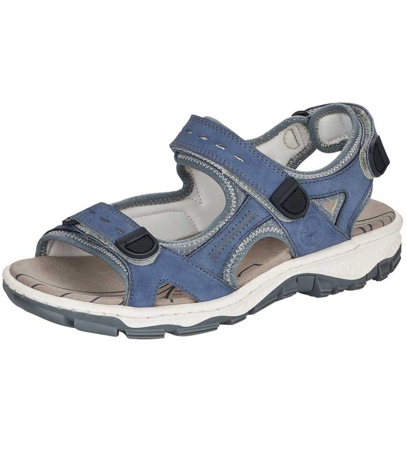 Trek Backstrap Sandal - Navy/ Grey