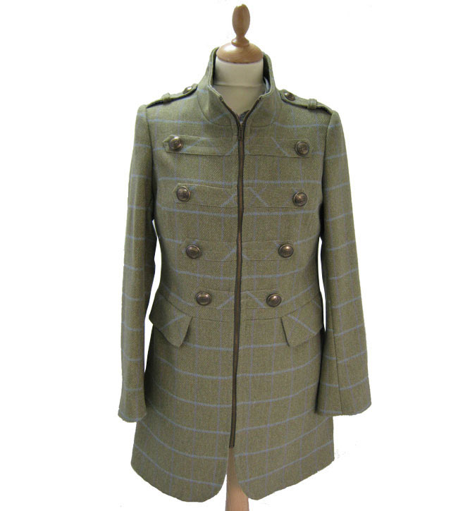 Tweed Military Coat -