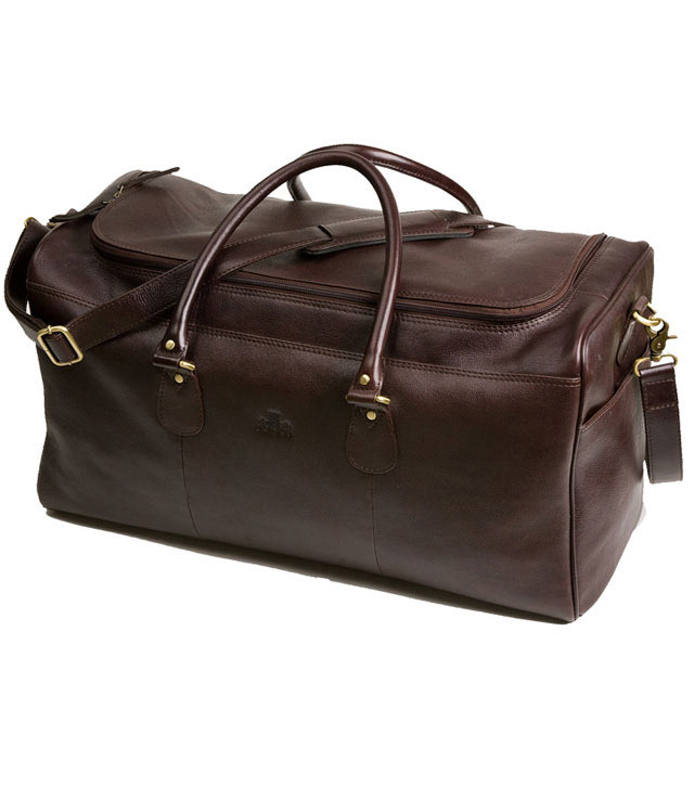 Luxury Leather Weekend Holdall - 