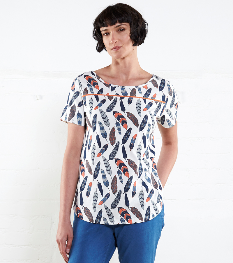 Feather T Shirt - White