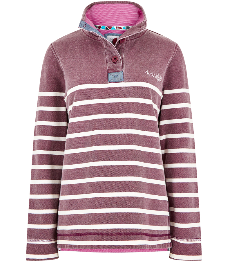 Hansley Striped Sweatshirt - Purple Potion