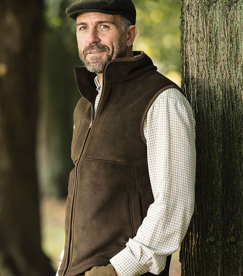 Harvey Fleece Gilet - Green