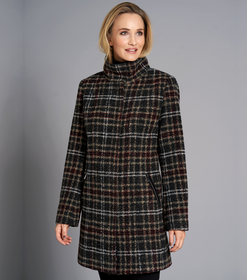 Junge Checked Wool Jacket - 