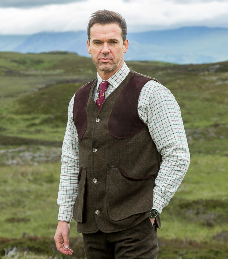 Harewood Tweed Waistcoat by Hoggs of Fife