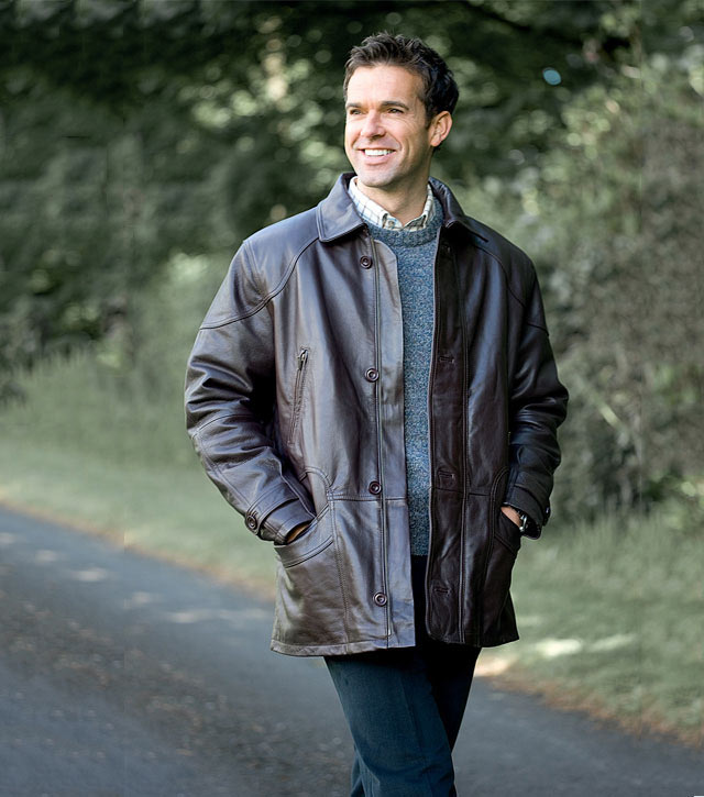 Brora Leather 3/4 Jacket - 