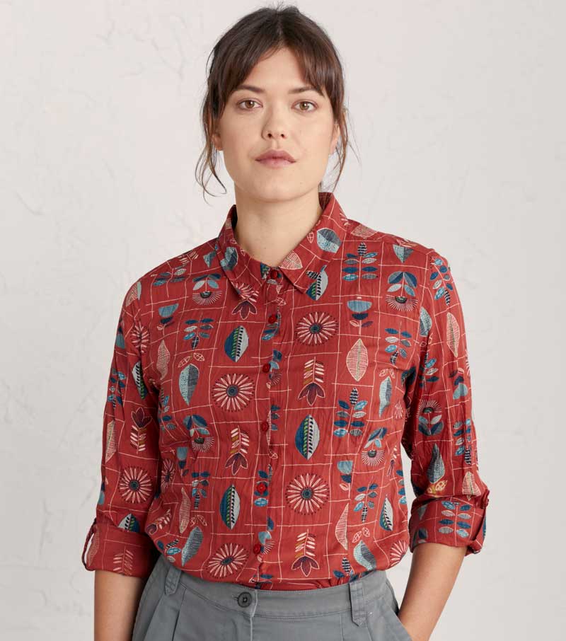 Larissa Shirt - Burnt Orange
