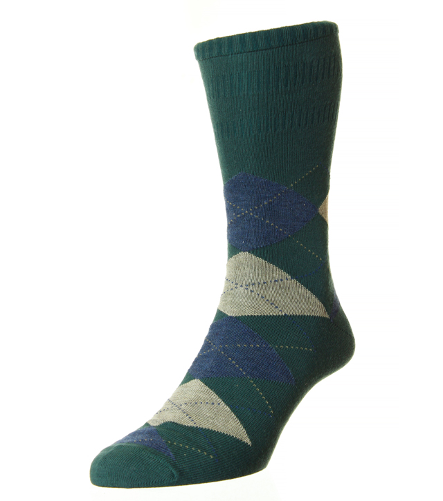 Argyle Softops - Dark Green