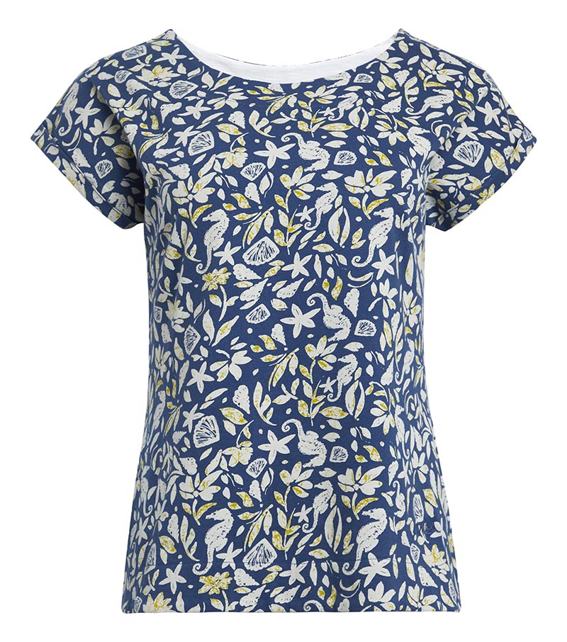 Paw Paw Printed Tee - Ensign Blue