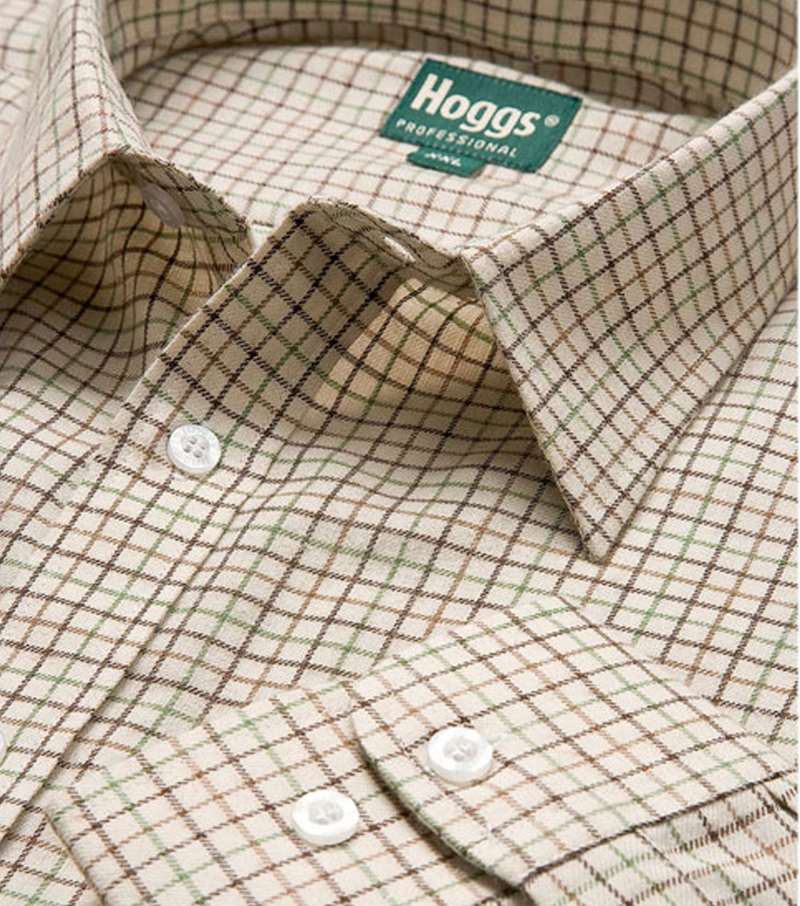 Estate Poly/Cotton Shirt - Green/Brown