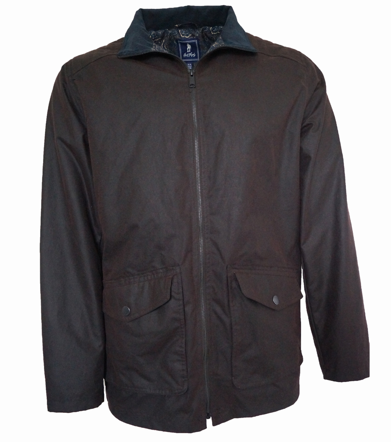 Dorien Wax Jacket - Rich Brown