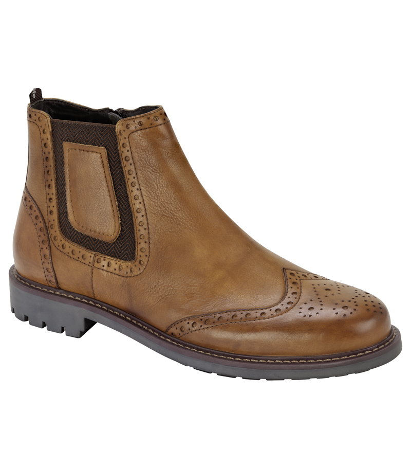 Angus Dealer Side Zip - Cognac