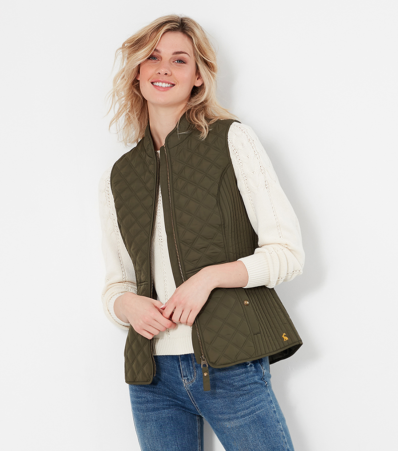 Minx Quilted Gilet - Grape